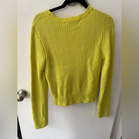 Endless Rose Knitted Fitted Sweater Yellow - Picture 5 of 5